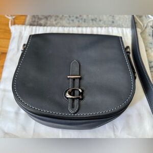 Coach Navy Saddle Bag